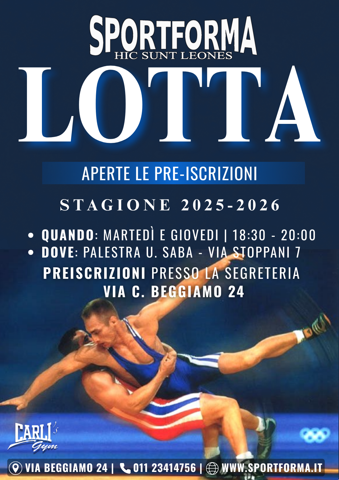 Ripresa corsi Lotta - Sportforma APS