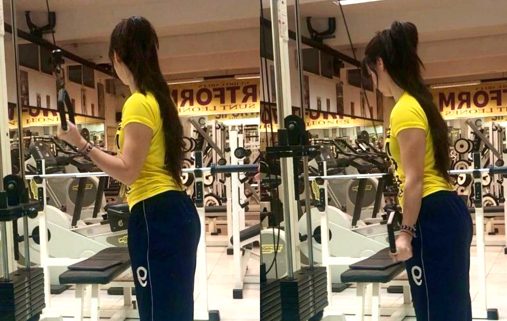 Pushdown a un braccio con maniglia a D